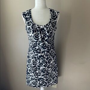 Camille La Vie Floral Sleeveless Dress Black and White